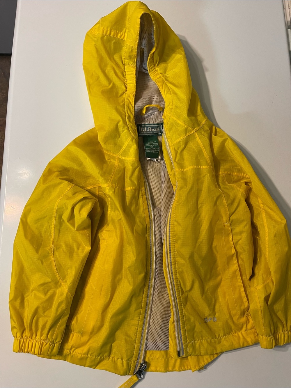 L.L. Bean Kids' Yellow Hooded Jacket
